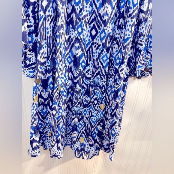Lilly Pulitzer Delaney Tunic Dress Printed
Off Shoulder Sz L - Picture 8 of 12
